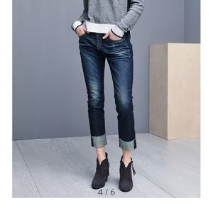 NWT Rag and Bone Dre Boyfriend Jeans Dark Wash